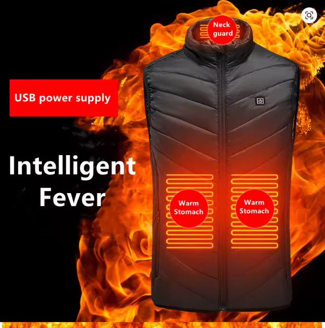 USB Beheizte Weste Winter Warme Wandern Beheizte Jacke Weste Outdoor Sport Männer Ski Erwärmung Heizung Thermische Kleidung