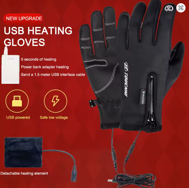 USB-beheizte Winterweste – Warme Thermo-Weste für Outdoor, Wandern & Ski